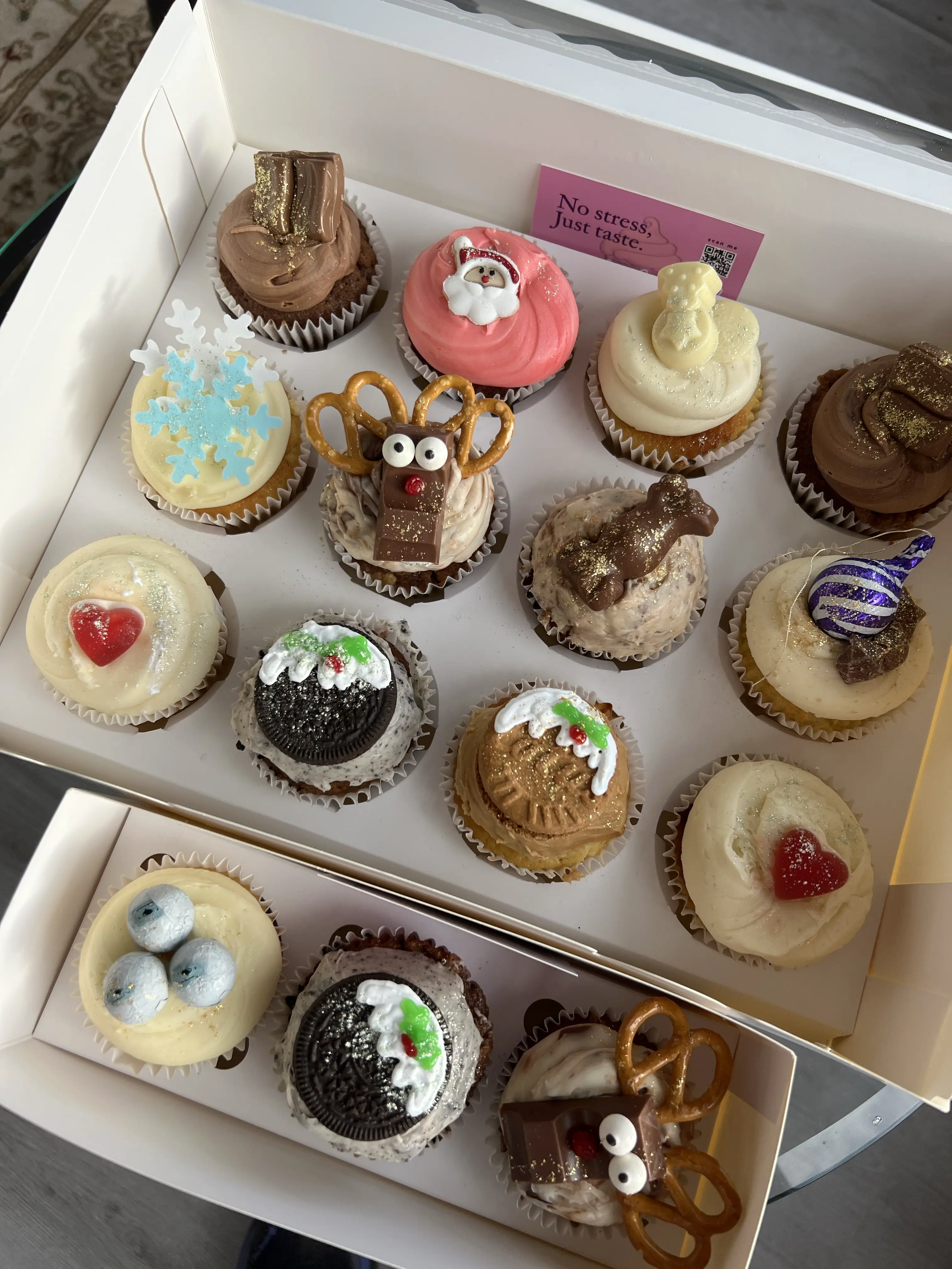 Christmas Mixed Cupcake Selection Boxes